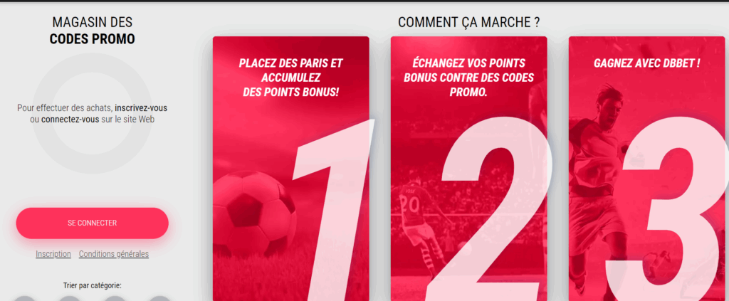 DBbet Code promo magasin 2024 DBbet Code promo magasin 2024